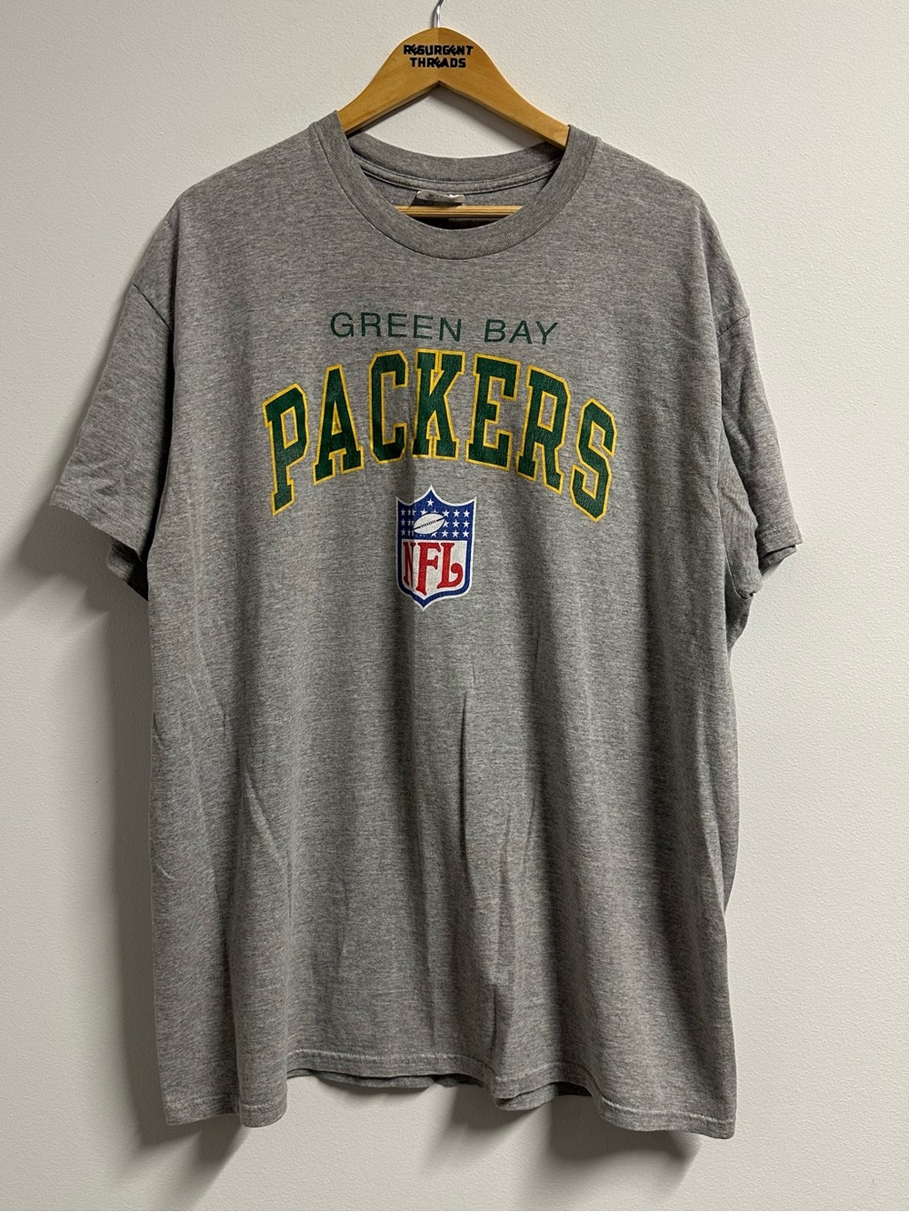 Vintage Champion Green Bay Packers NFL T-Shirt Grey Size XXL